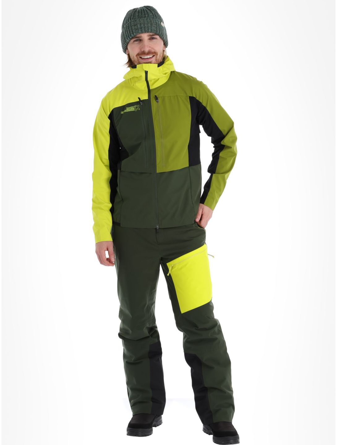 Rock Experience, Inuit Tech veste de ski softshell hommes Kombu Green / Sulphur / Cardam Seed gris, vert 