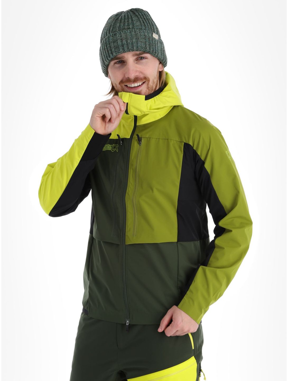 Rock Experience, Inuit Tech veste de ski softshell hommes Kombu Green / Sulphur / Cardam Seed gris, vert 