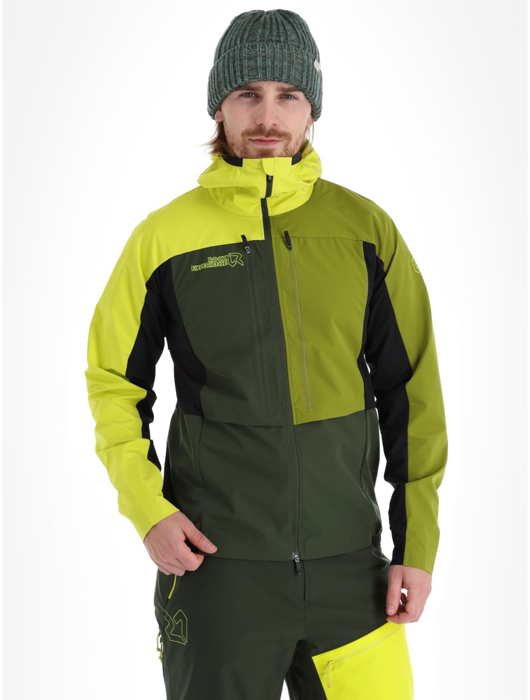 Rock Experience, Inuit Tech veste de ski softshell hommes Kombu Green / Sulphur / Cardam Seed gris, vert 