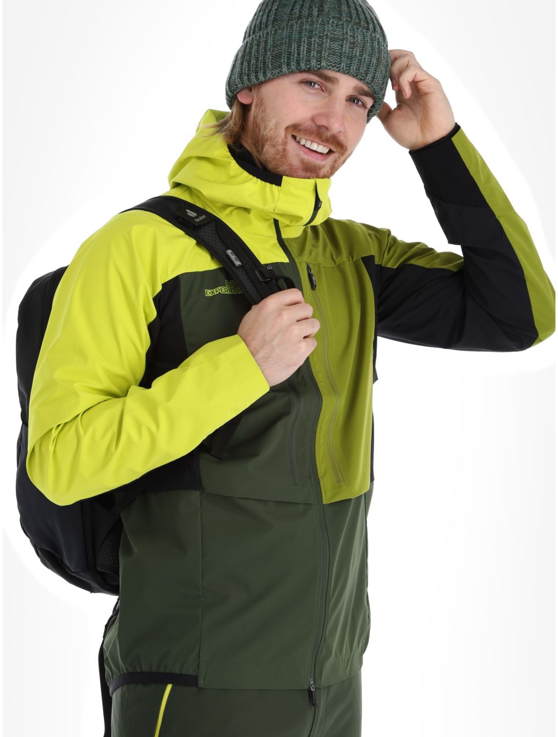 Rock Experience, Inuit Tech veste de ski softshell hommes Kombu Green / Sulphur / Cardam Seed gris, vert 