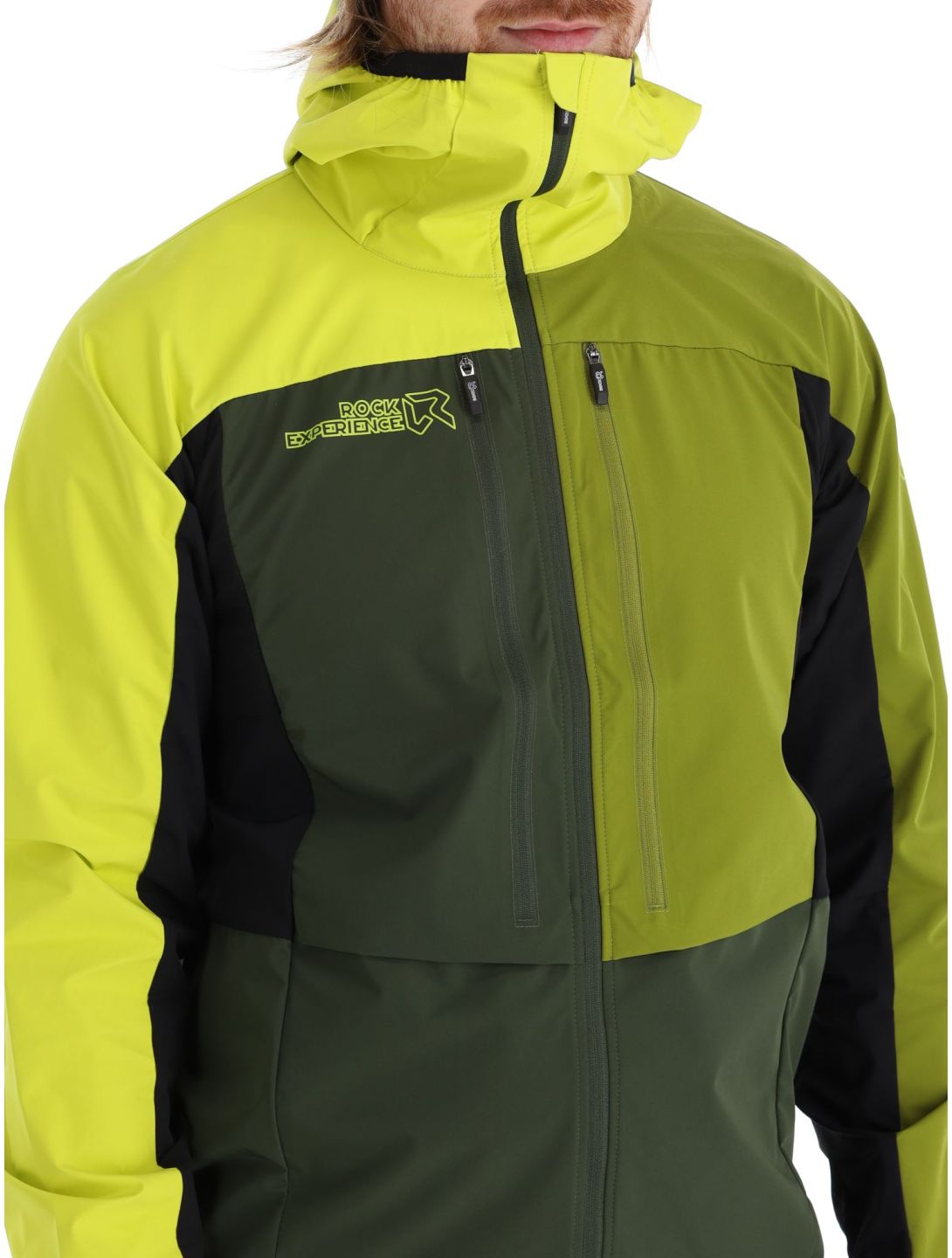 Rock Experience, Inuit Tech veste de ski softshell hommes Kombu Green / Sulphur / Cardam Seed gris, vert 