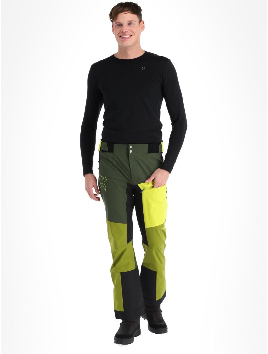 Rock Experience, Inuit Tech pantalon de ski en softshell hommes Kombu Green / Cardamom Seed / Sulphur vert 