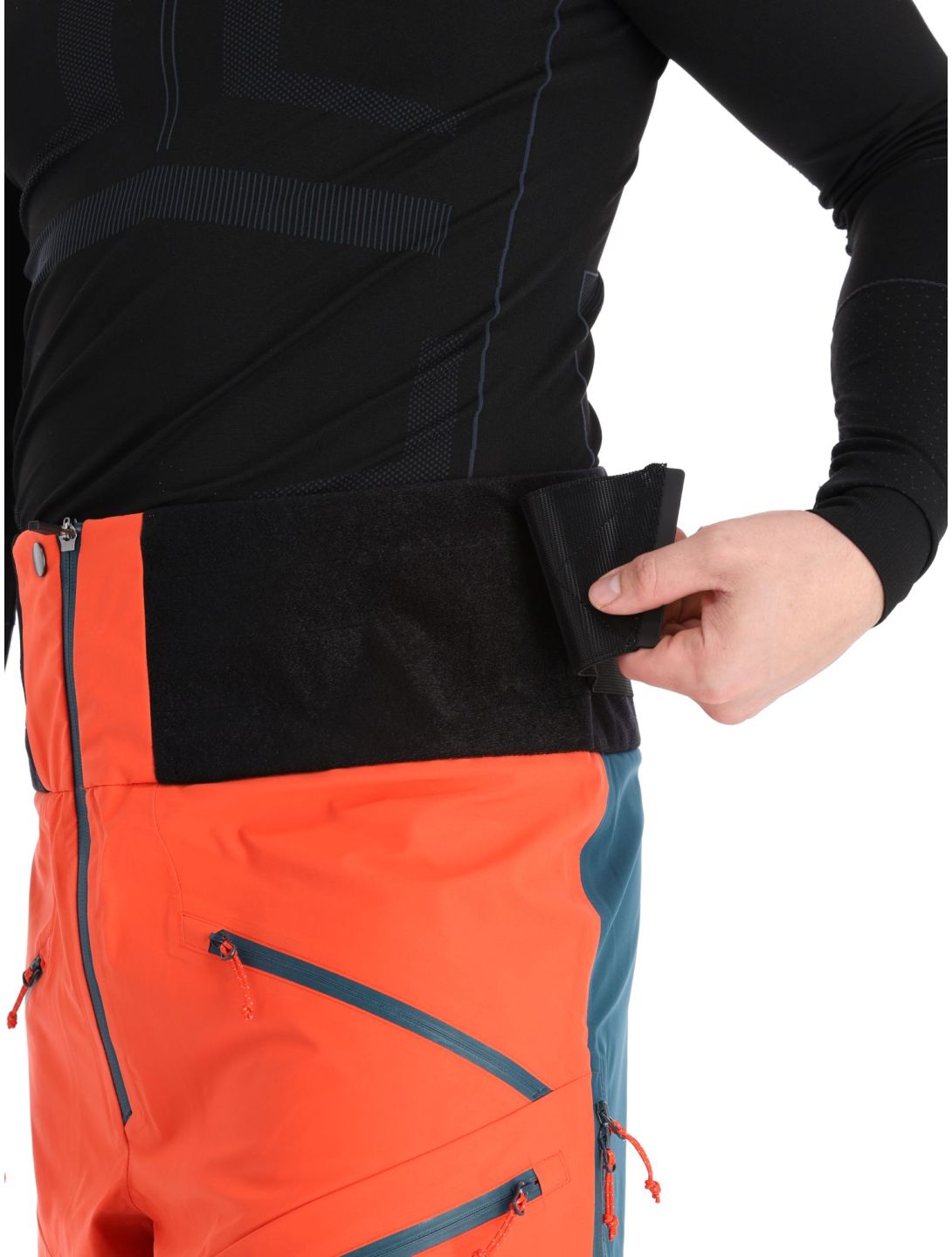 Rock Experience, Snowmass pantalon de ski à coque dure hommes Reflecting Pond / Cherry Tomato bleu, rouge 