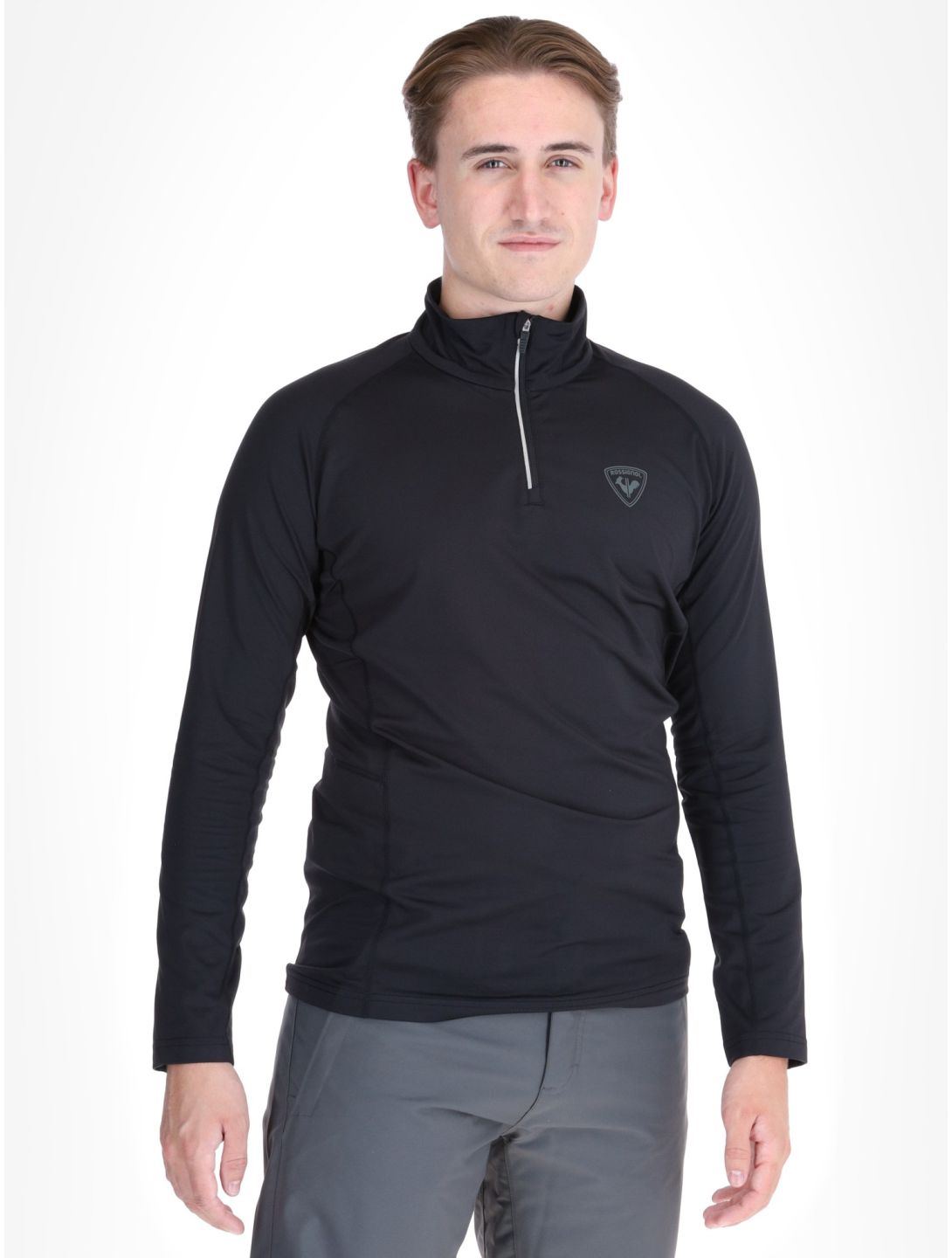 Rossignol, Classique 1/2 Zip pull de ski hommes Black noir 