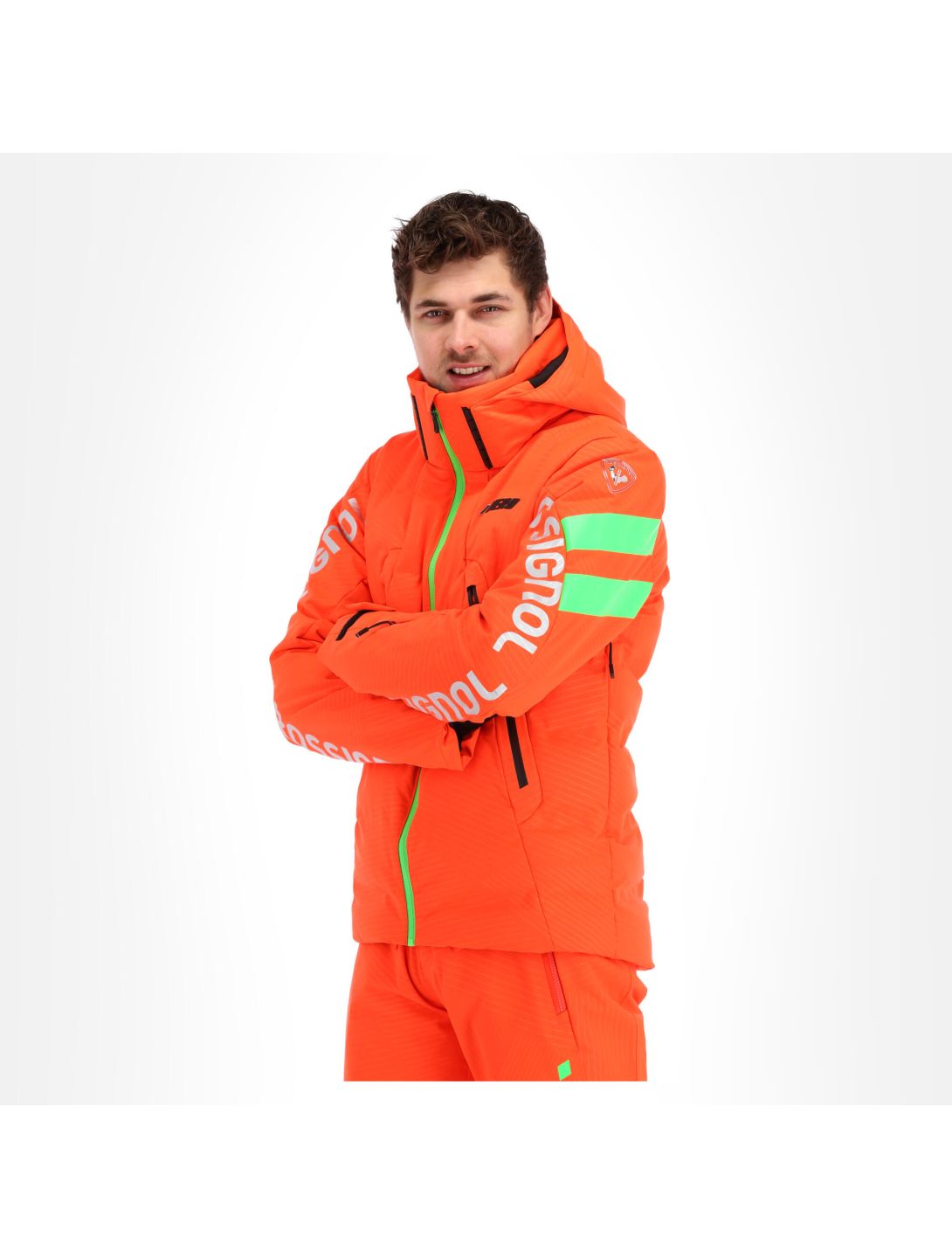 Rossignol, Hero Depart Jkt veste de ski hommes neon rouge 