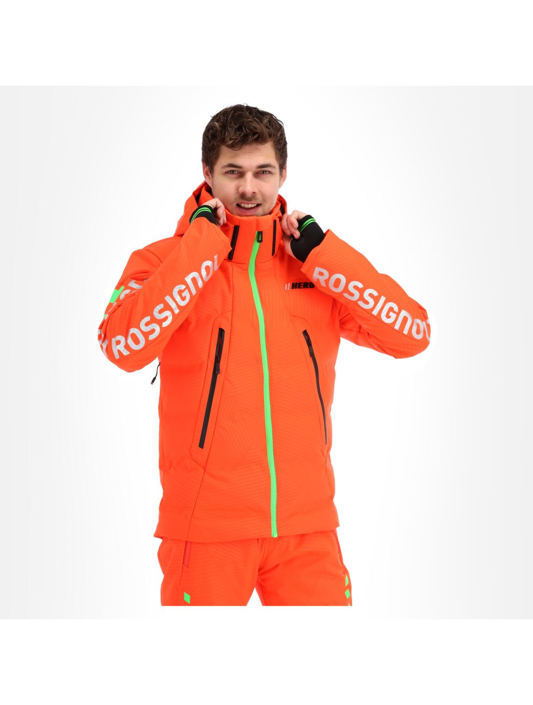 Rossignol, Hero Depart Jkt veste de ski hommes neon rouge 