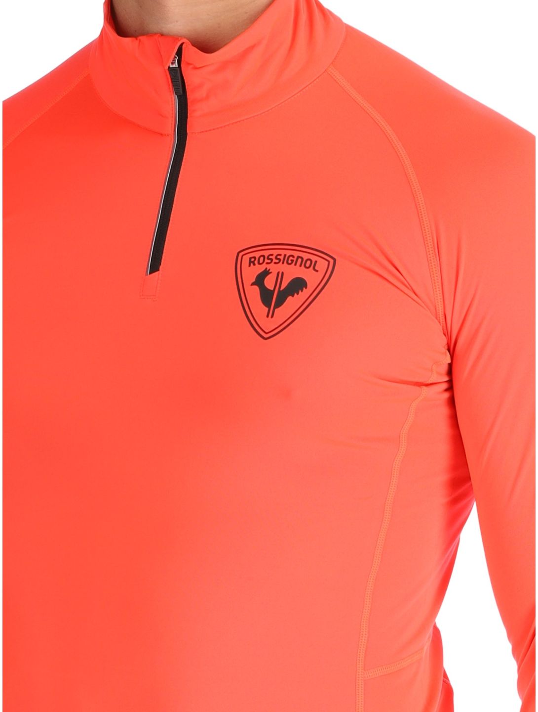 Rossignol, New Hero Classique 1/2 Zip pull de ski hommes Neon Red rouge 