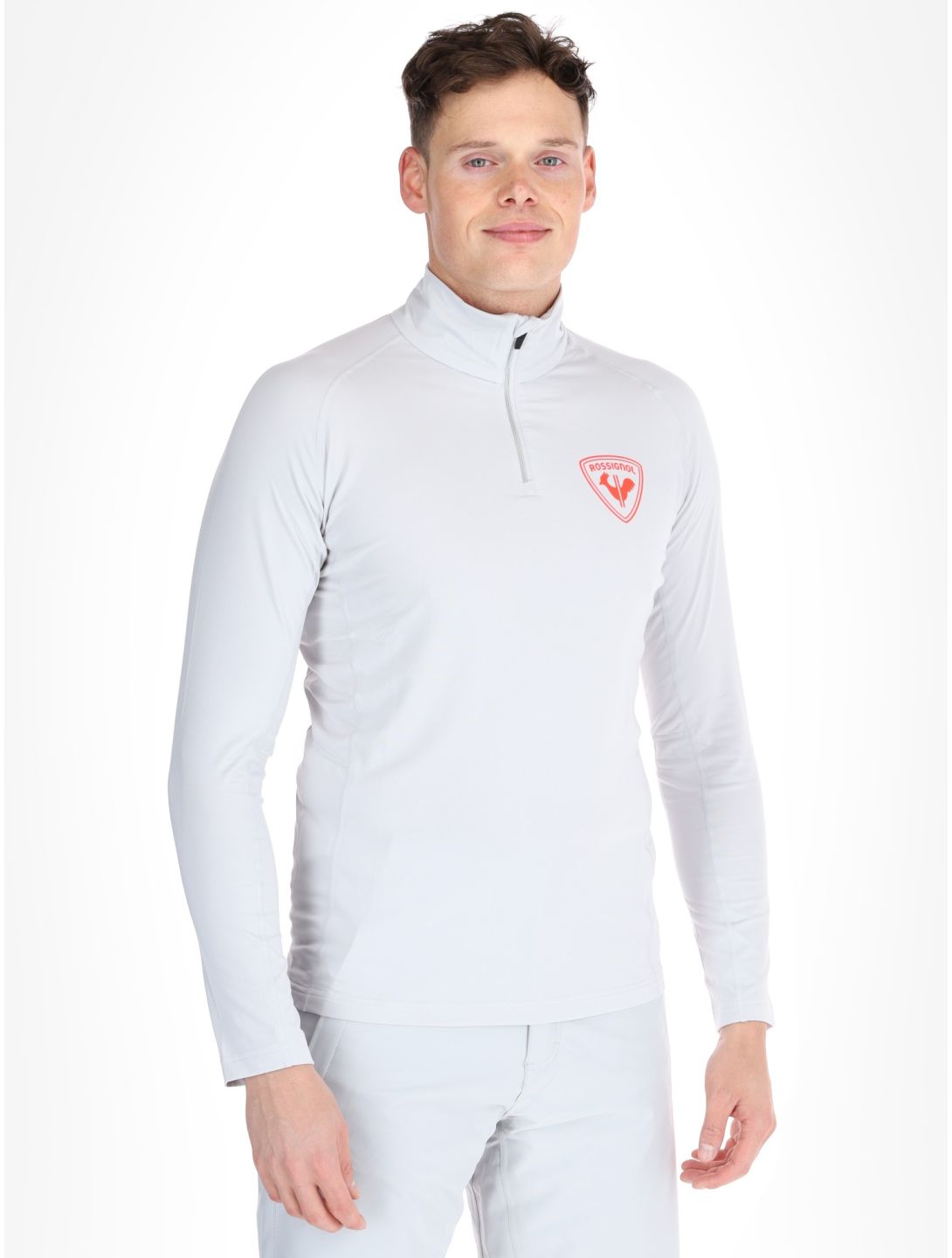 Rossignol, New Hero Classique 1/2 Zip pull de ski hommes Soft Grey gris 