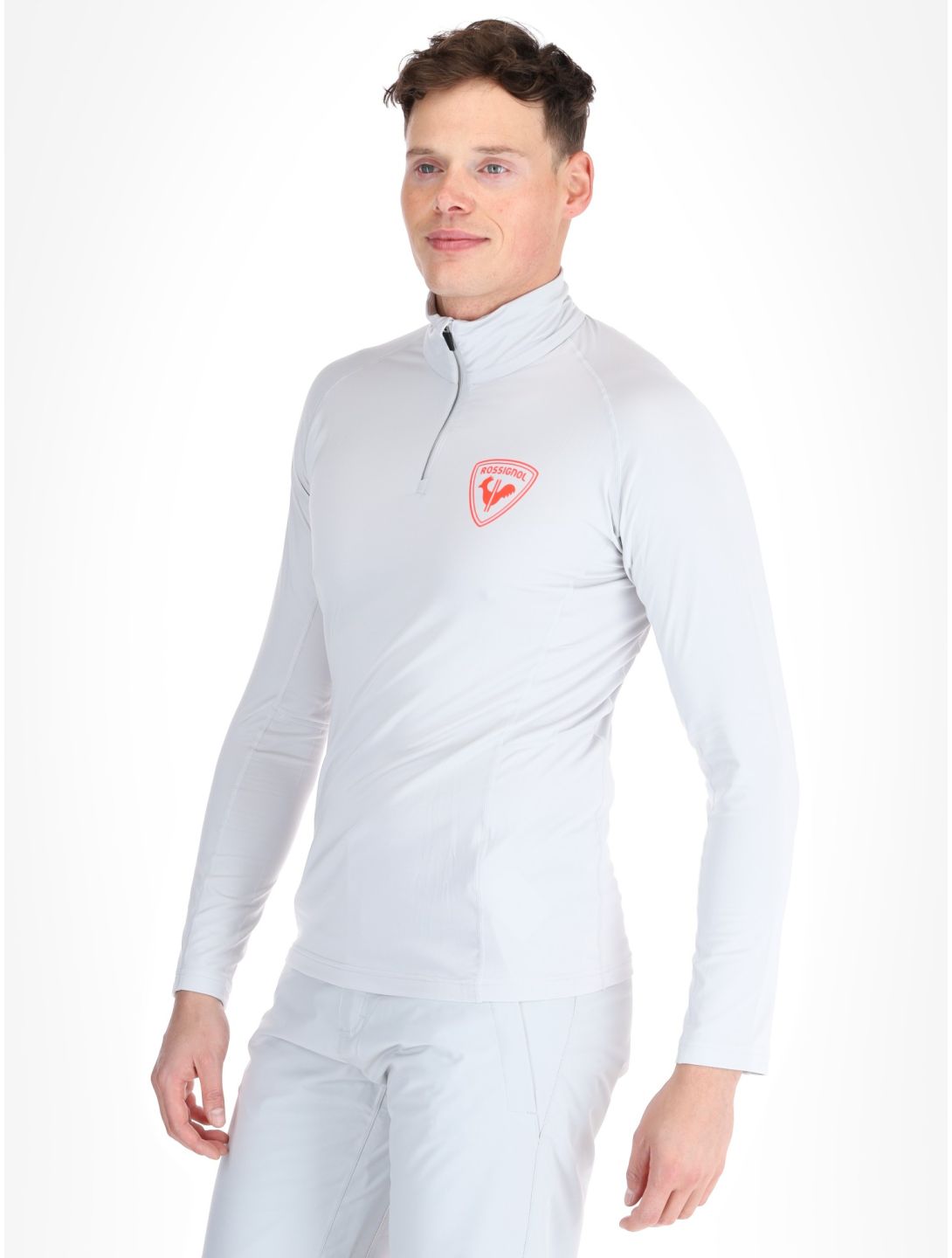 Rossignol, New Hero Classique 1/2 Zip pull de ski hommes Soft Grey gris 