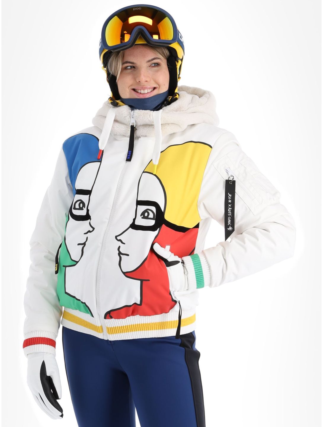 Rossignol, JC De Castelbajac Space Bomber veste de ski femmes White blanc 