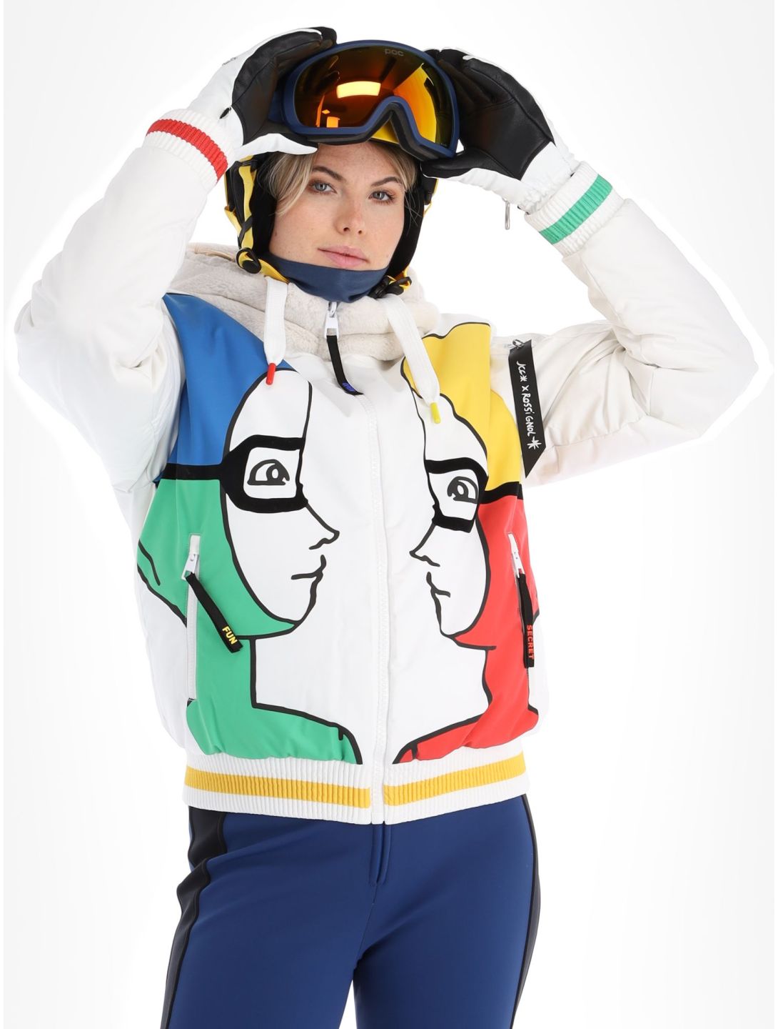 Rossignol, JC De Castelbajac Space Bomber veste de ski femmes White blanc 