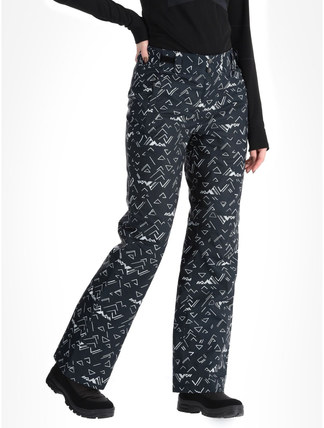 Rossignol, W Staci Print pantalon de ski femmes Black noir 