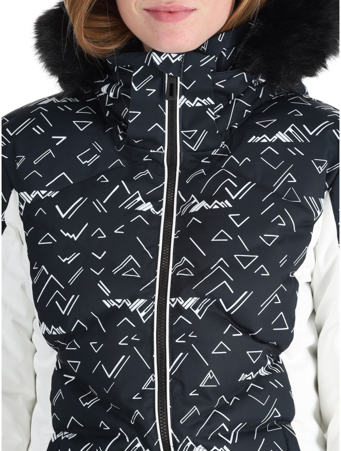 Rossignol, W Staci Print Puffy veste de ski femmes Black noir 