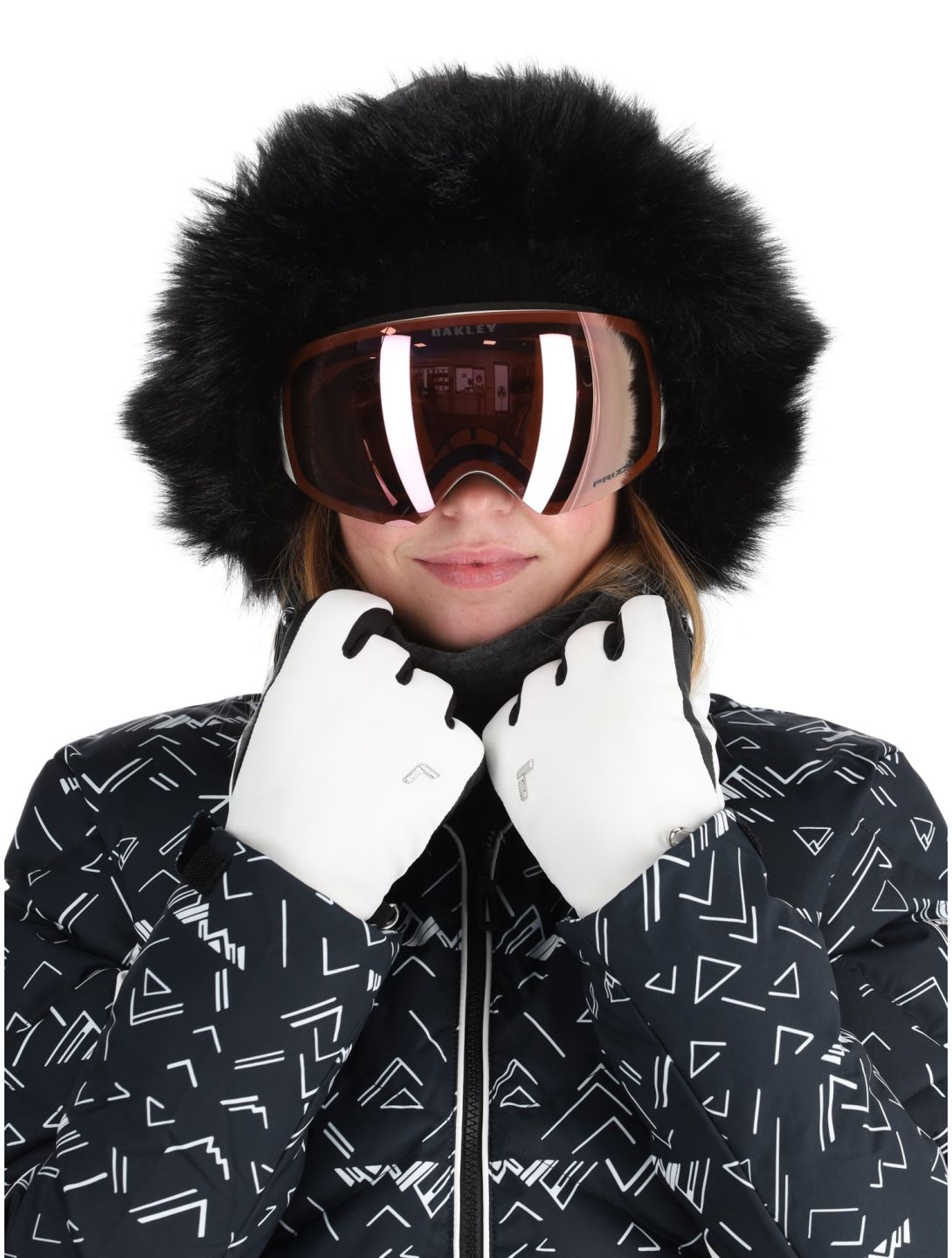 Rossignol, W Staci Print Puffy veste de ski femmes Black noir 