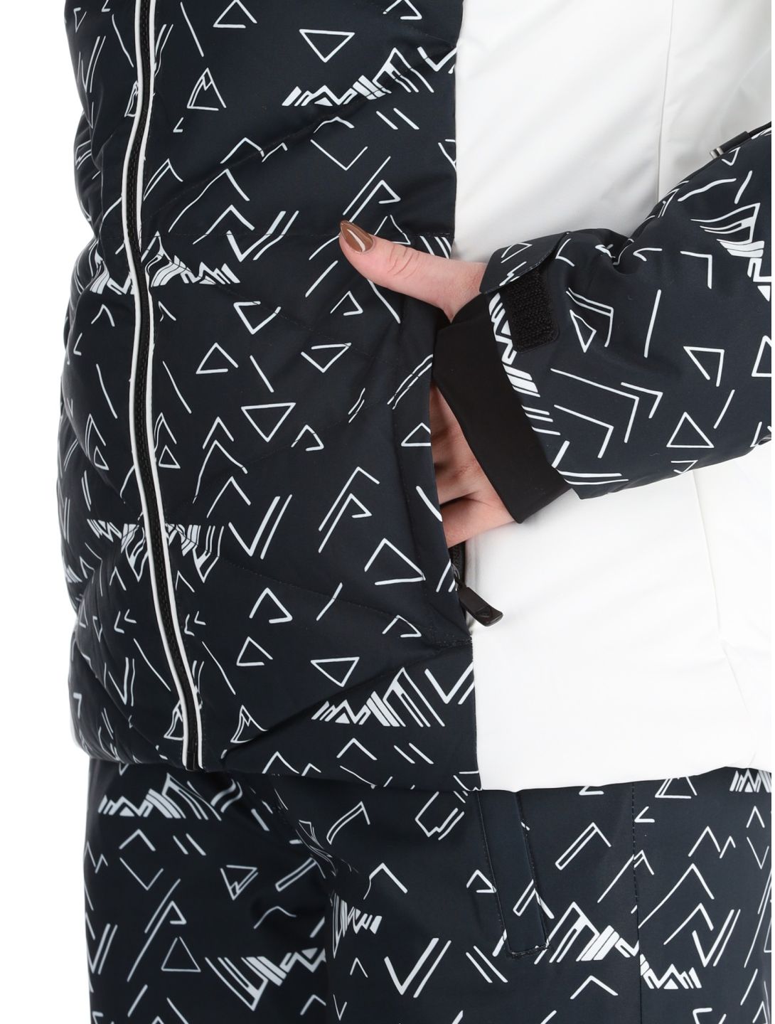 Rossignol, W Staci Print Puffy veste de ski femmes Black noir 