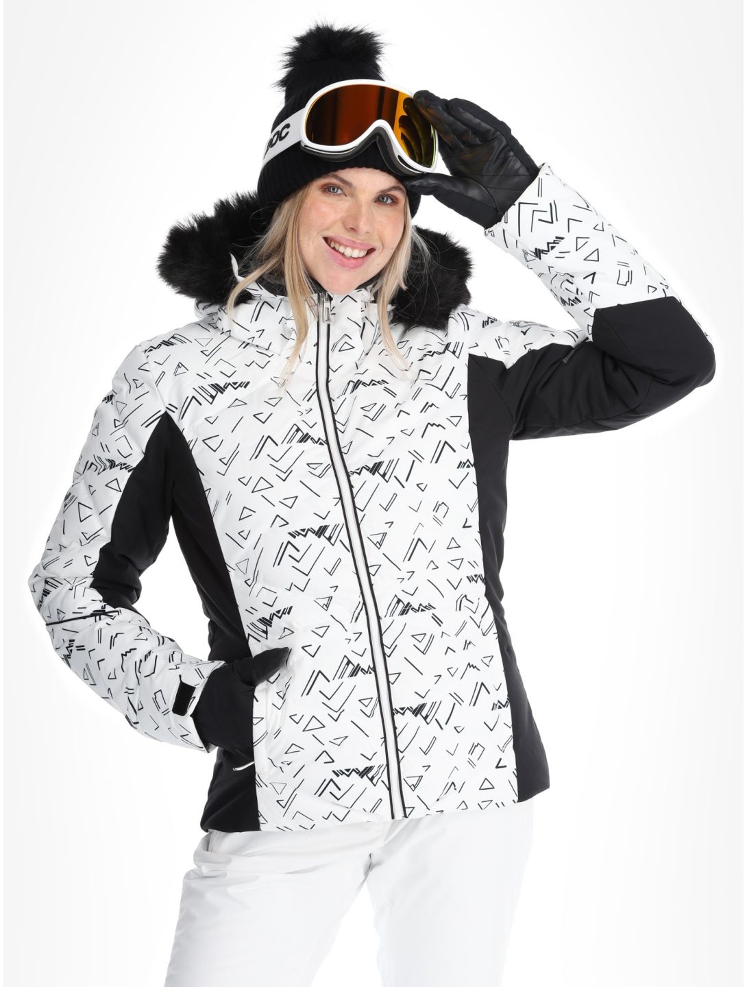 Rossignol, W Staci Print Puffy veste de ski femmes White blanc 