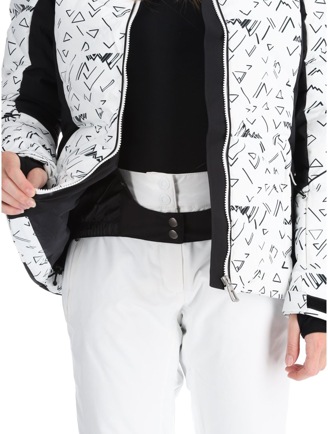 Rossignol, W Staci Print Puffy veste de ski femmes White blanc 