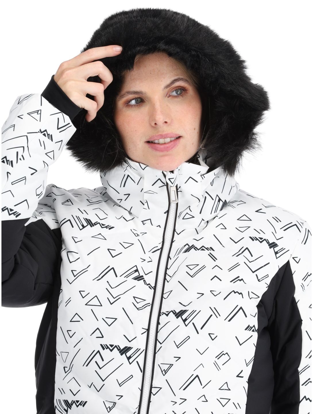 Rossignol, W Staci Print Puffy veste de ski femmes White blanc 