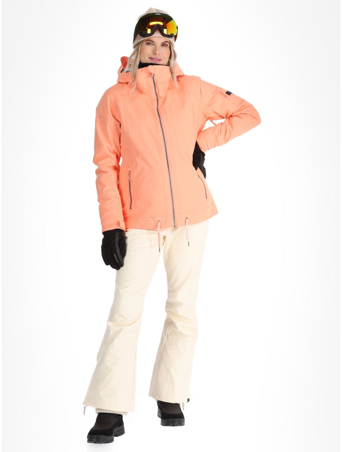 Roxy, Meade veste de ski femmes Peach Pink rose 