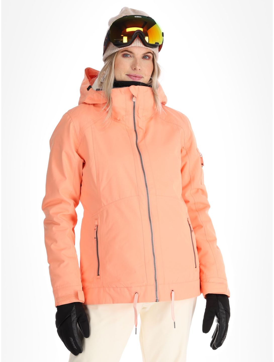 Roxy, Meade veste de ski femmes Peach Pink rose 