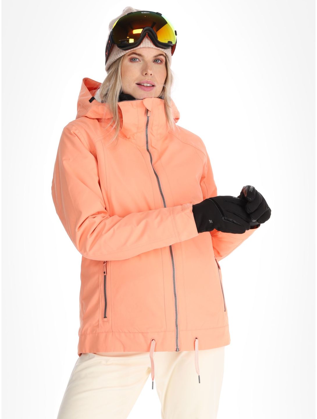 Roxy, Meade veste de ski femmes Peach Pink rose 