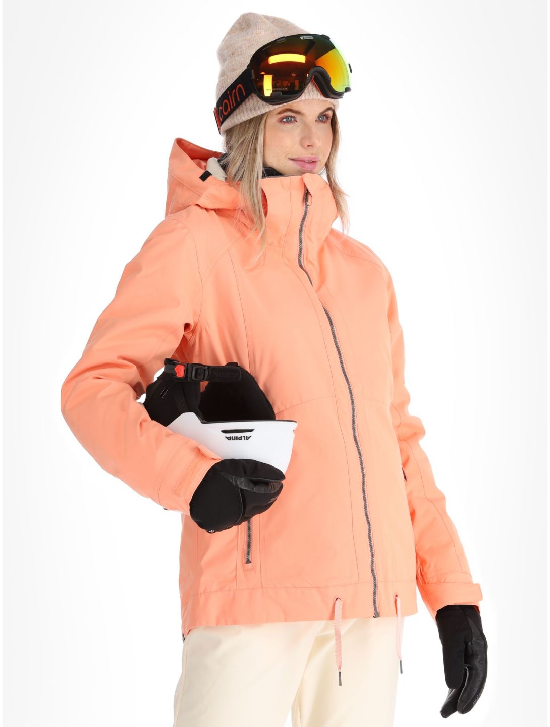 Roxy, Meade veste de ski femmes Peach Pink rose 