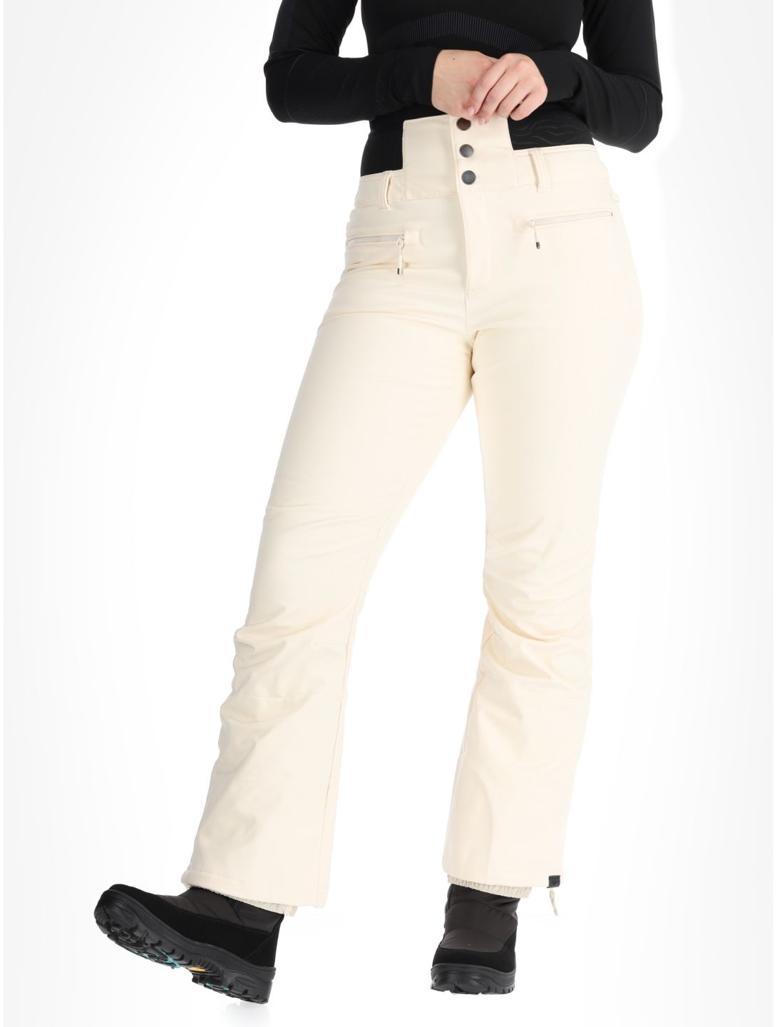 Roxy, Rising High pantalon de ski femmes Buttercream beige 