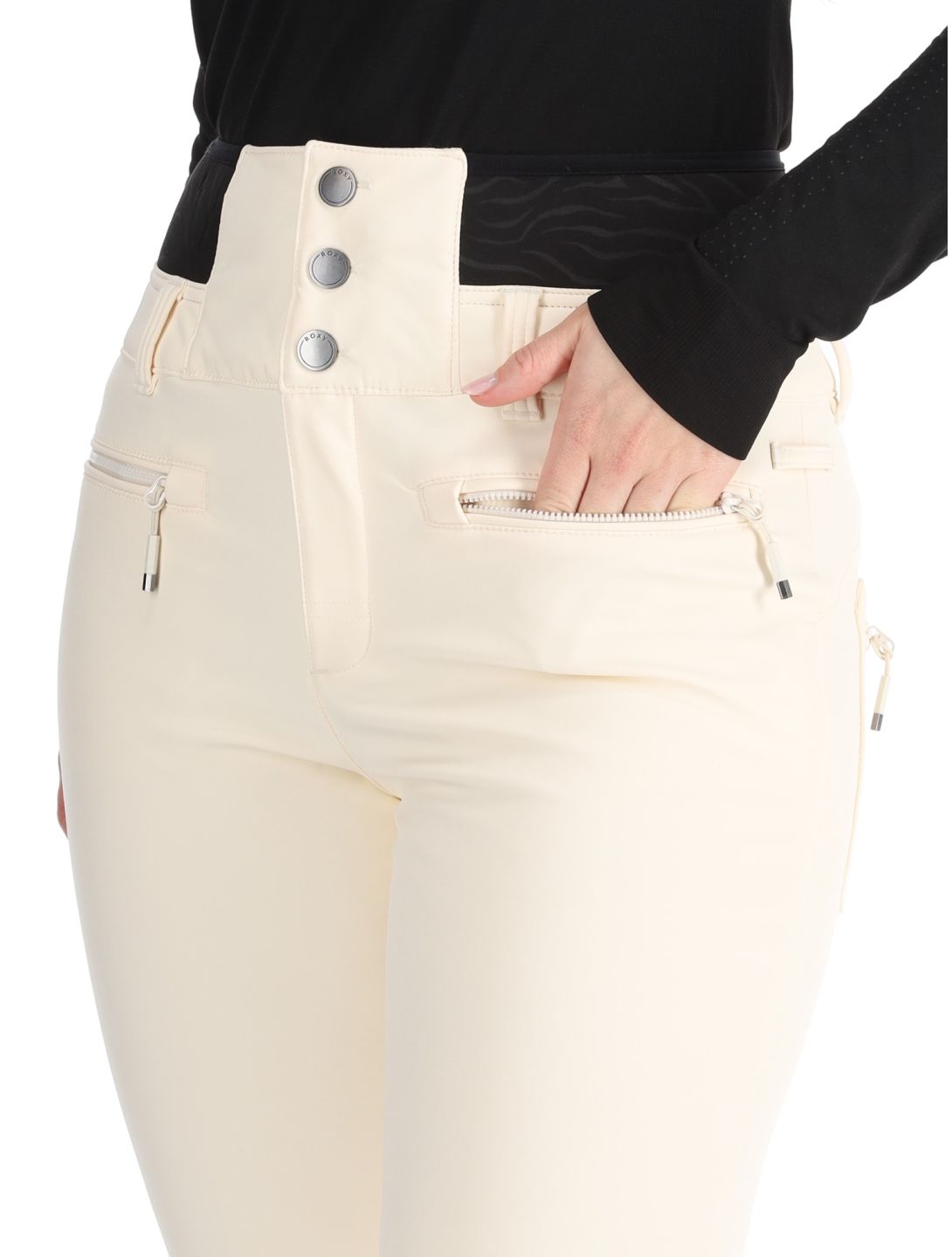 Roxy, Rising High pantalon de ski femmes Buttercream beige 