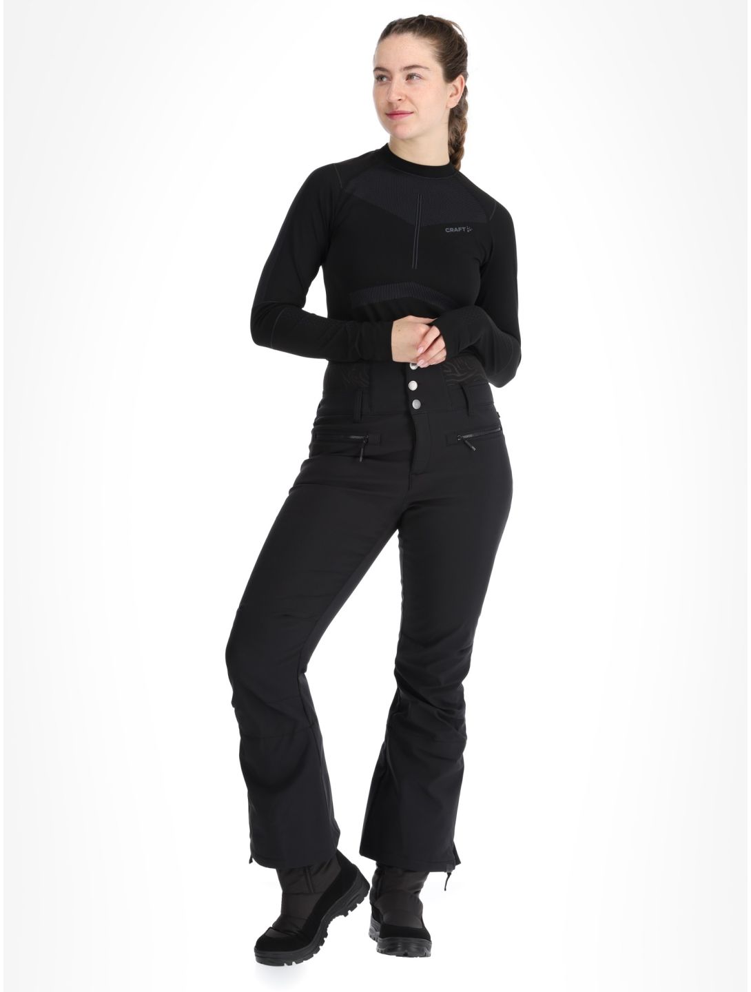 Roxy, Rising High pantalon de ski femmes True Black noir 