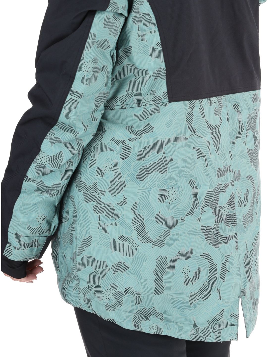 Roxy, Stated veste de ski femmes Lily Pad Sketch Book noir, vert 