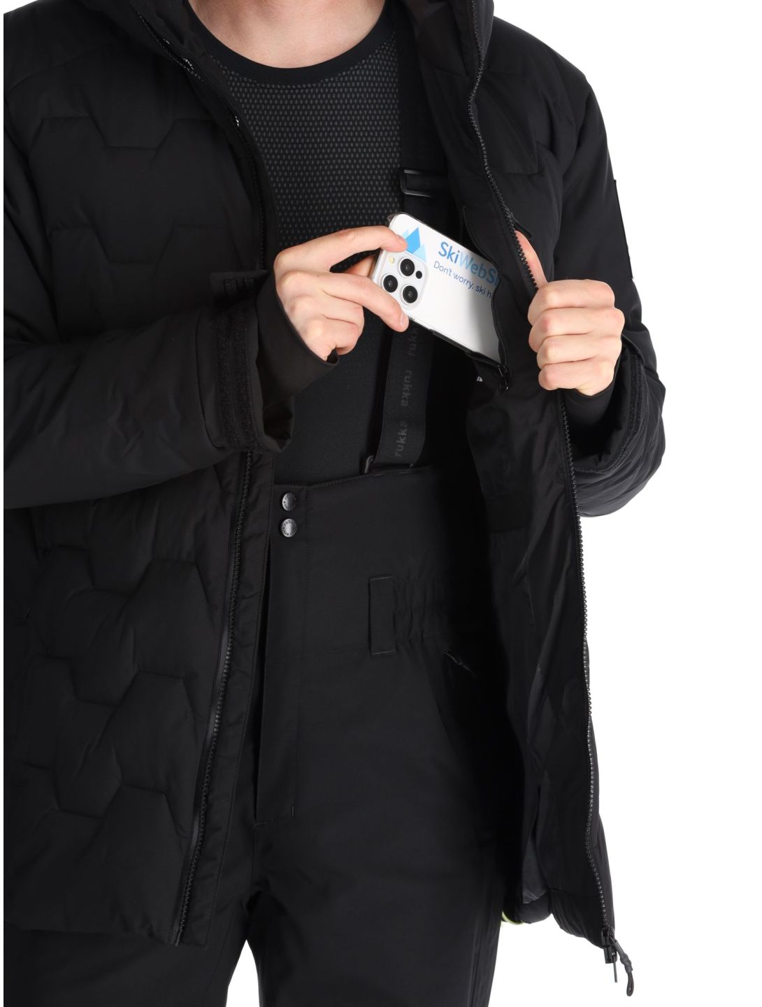 Rukka, Sandby veste de ski hommes Basic Black noir 