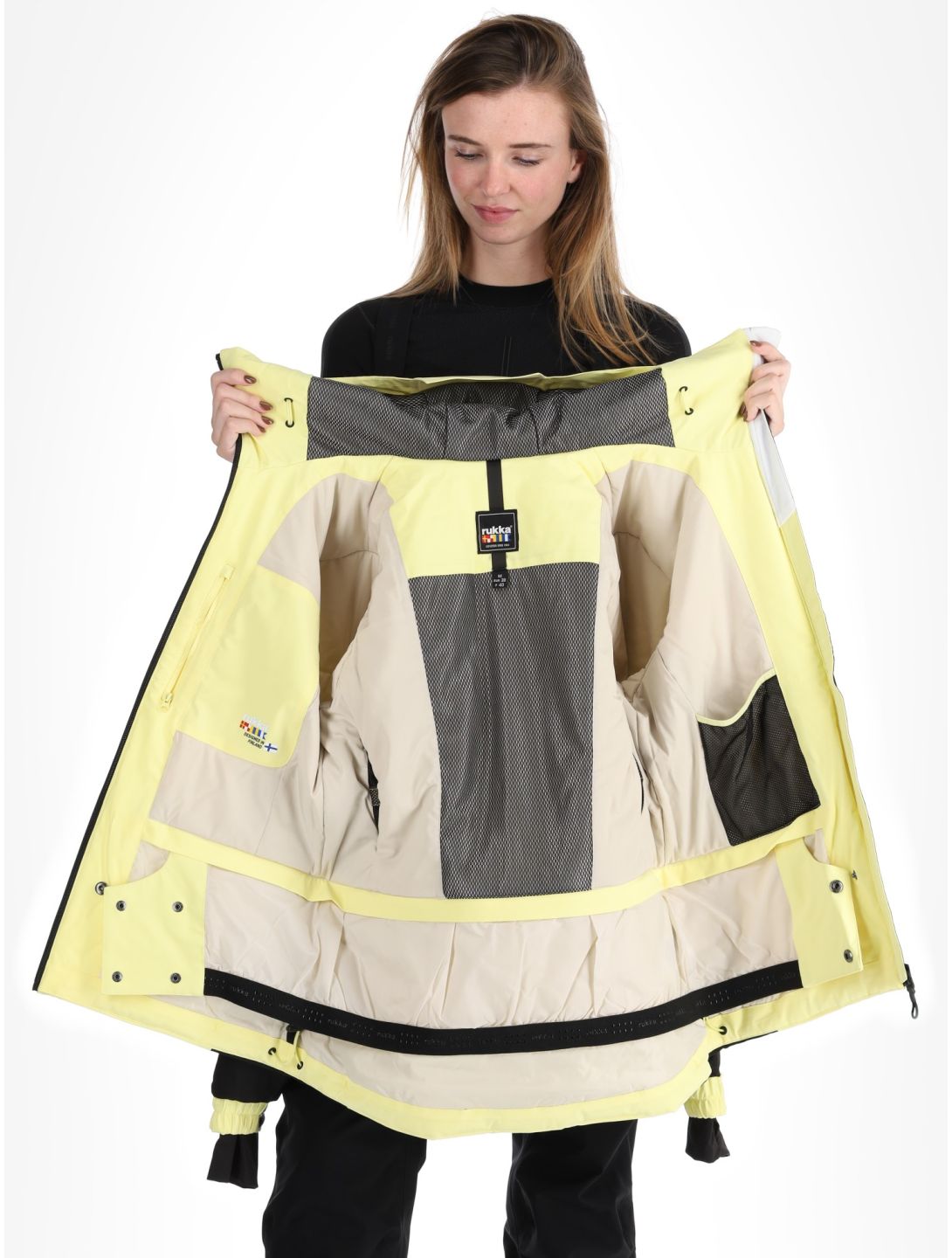 Rukka, Sarva veste de ski femmes Pale Yellow jaune 