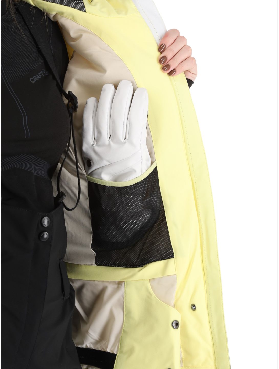 Rukka, Sarva veste de ski femmes Pale Yellow jaune 