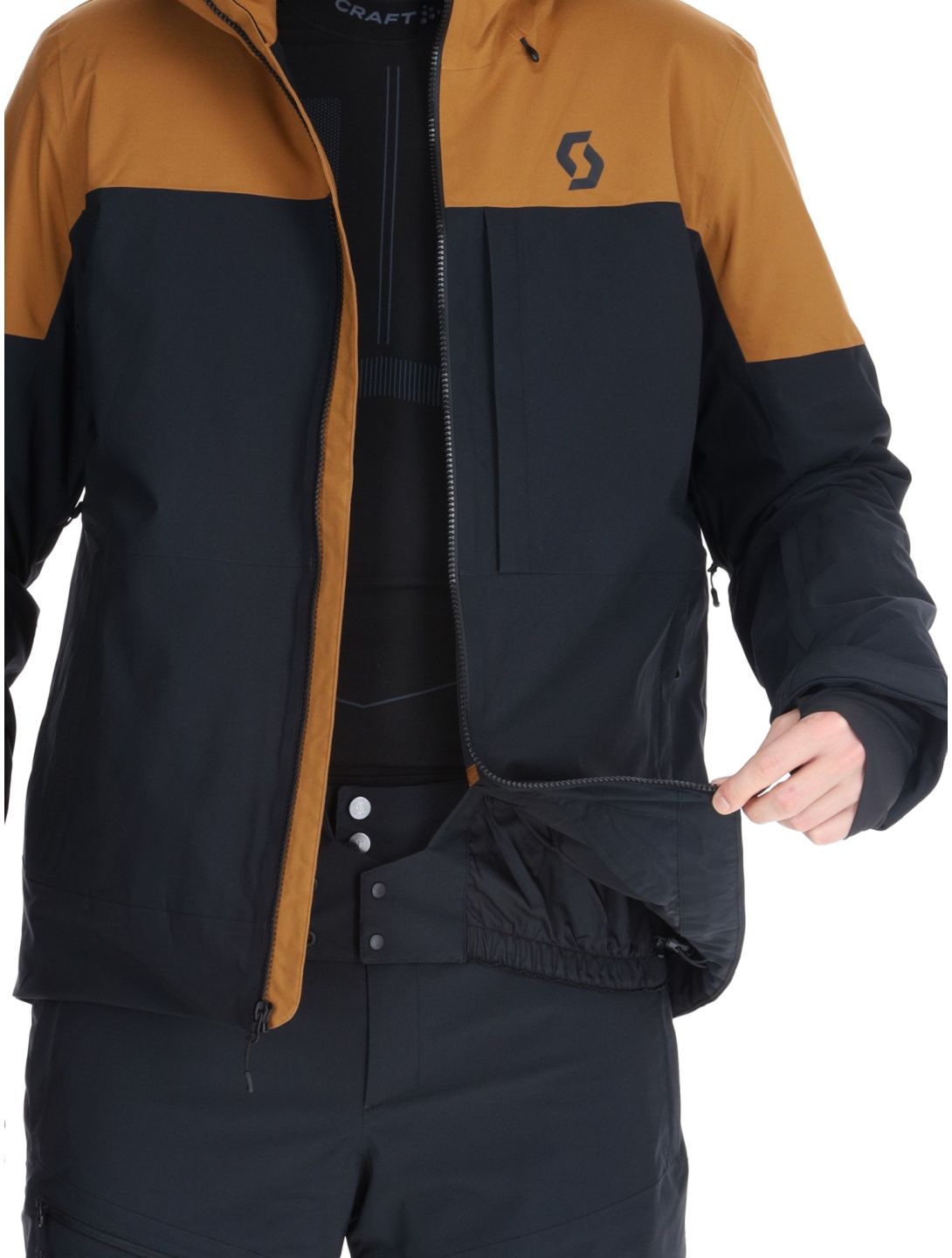 Scott, Jacket M's Ultimate Dryo 10 veste de ski hommes Bread Brown / Black brun, noir 