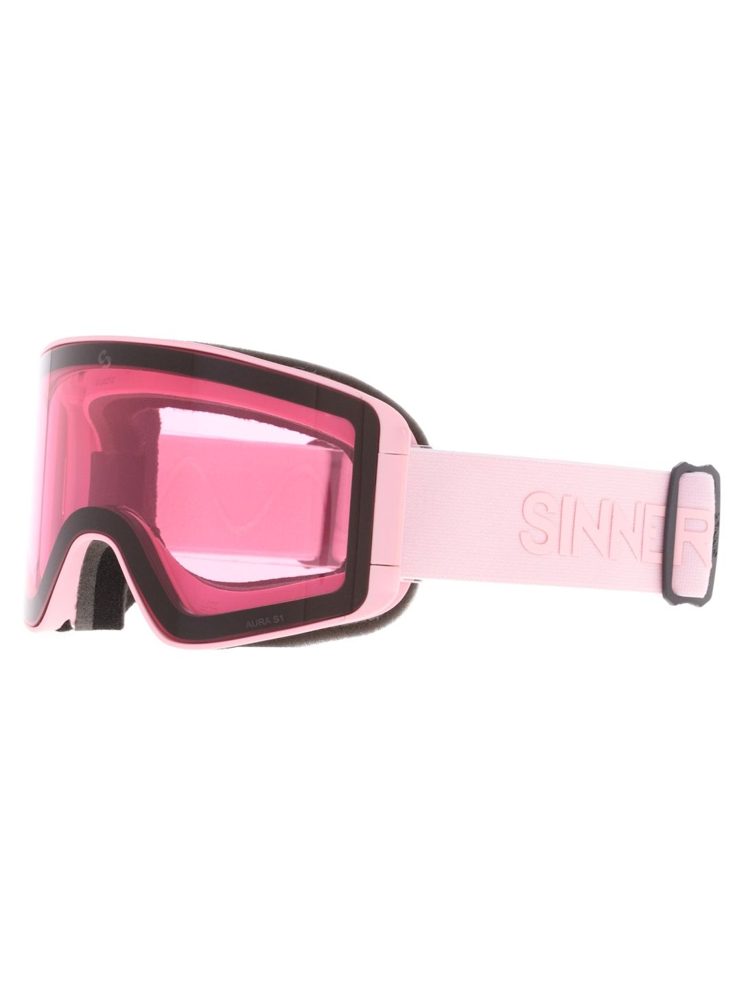 Sinner, Aura lunettes de ski objectif supplémentaire unisexe Matt Pink rose 