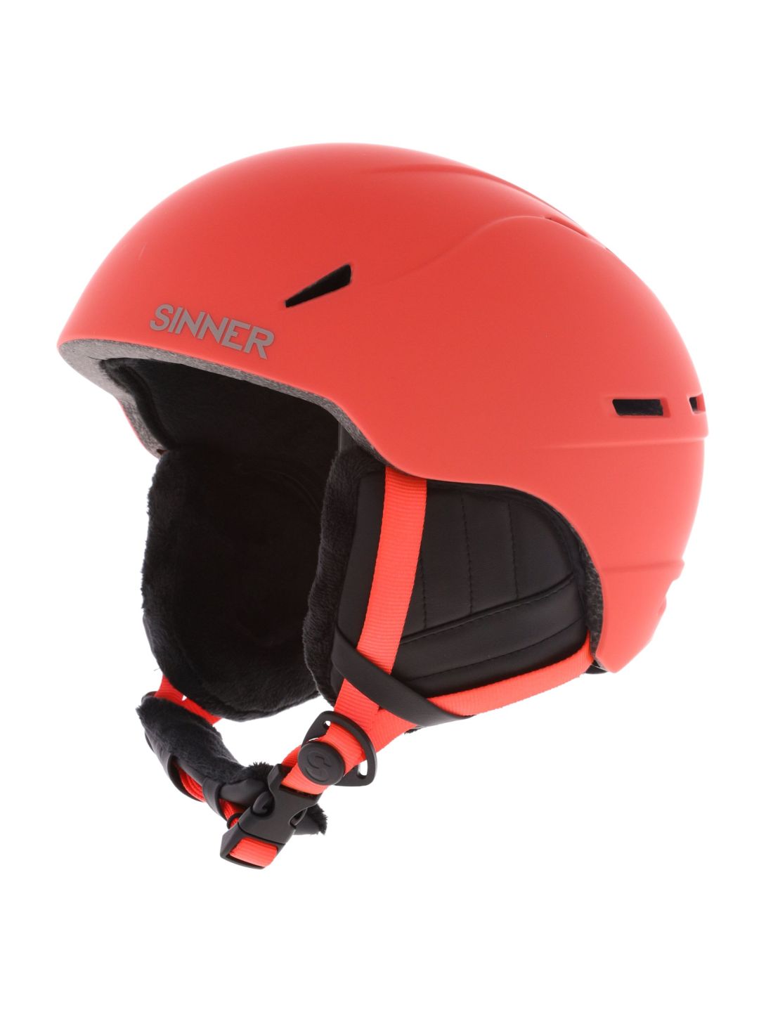 Sinner, Crest casque de ski unisexe Matt Orange orange 