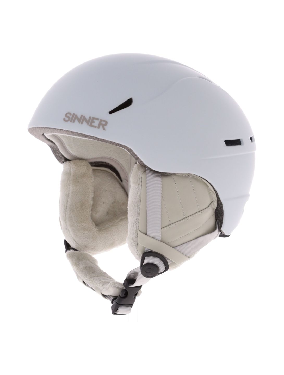 Sinner, Crest casque de ski unisexe Matt White blanc 