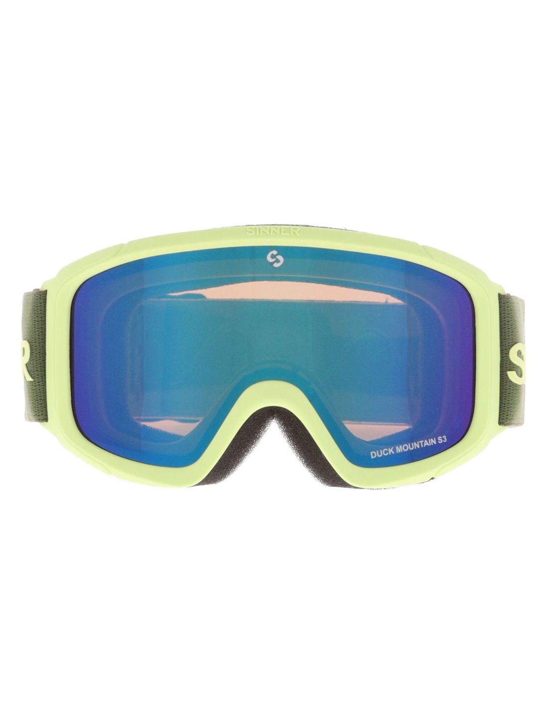 Sinner, Duck Mountain lunettes de ski enfants Matt Light Green jaune, vert 