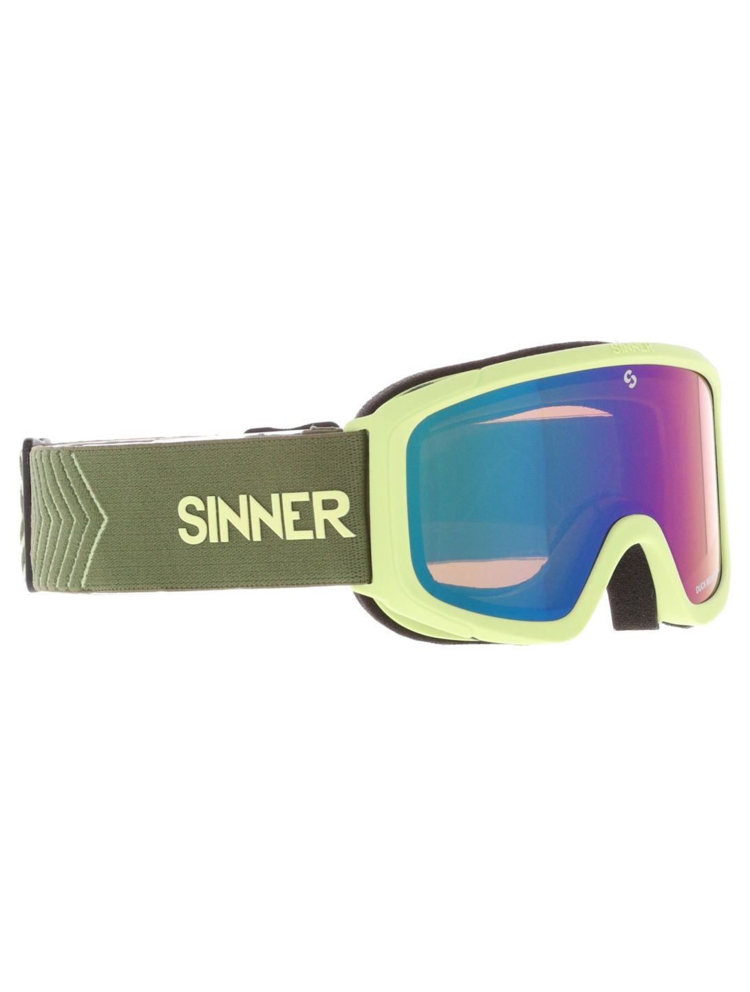 Sinner, Duck Mountain lunettes de ski enfants Matt Light Green jaune, vert 