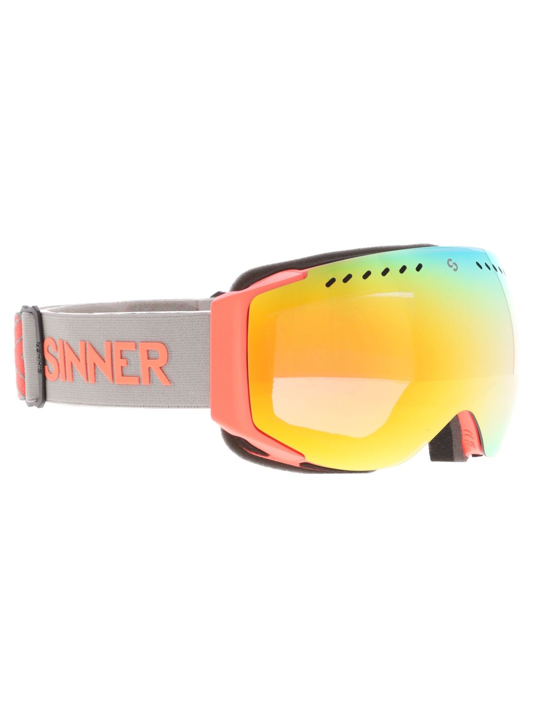 Sinner, Emerald lunettes de ski unisexe Matt Orange gris, orange 