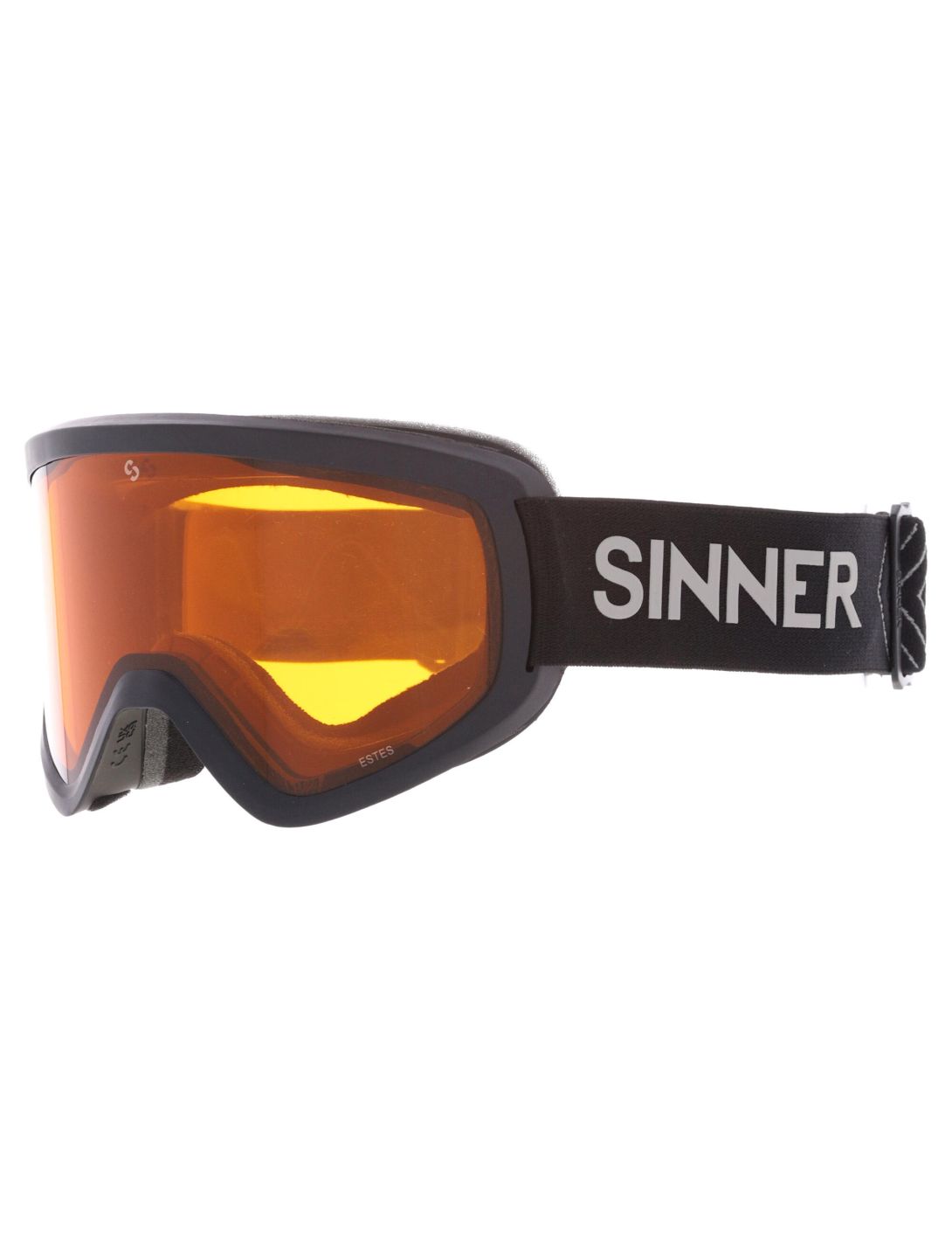 Sinner, Estes lunettes de ski unisexe Matt Black noir 