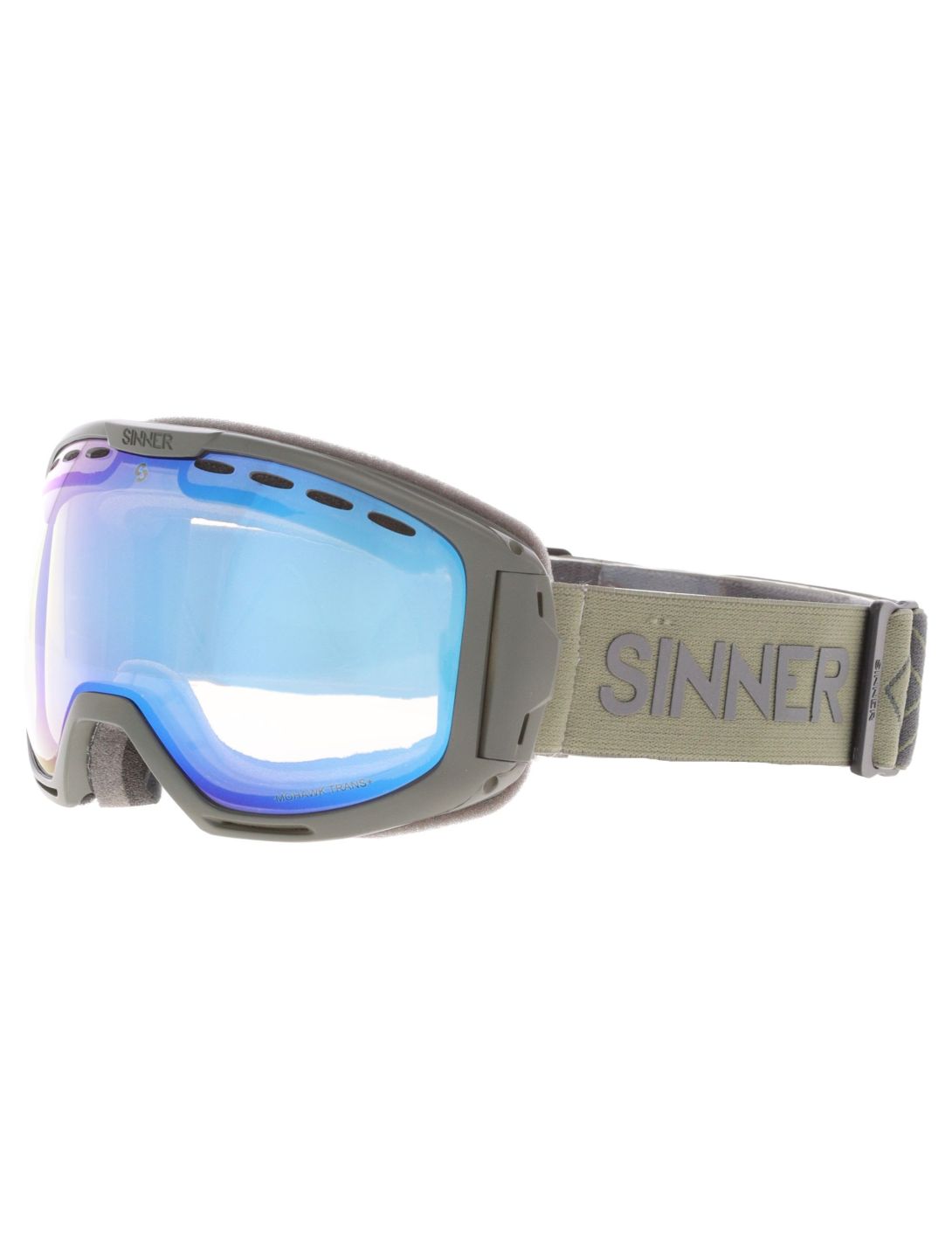 Sinner, Mohawk Trans+ lunettes de ski unisexe Matt Moss Green vert 