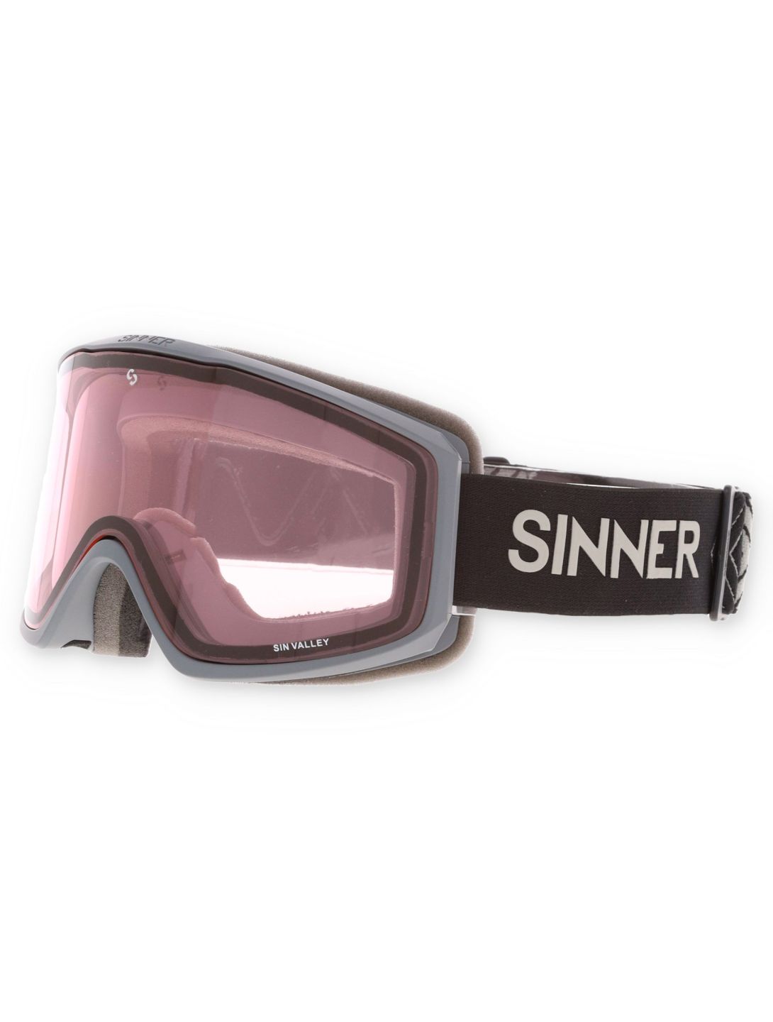 Sinner, Sin Valley lunettes de ski unisexe Matt Dark Grey gris 