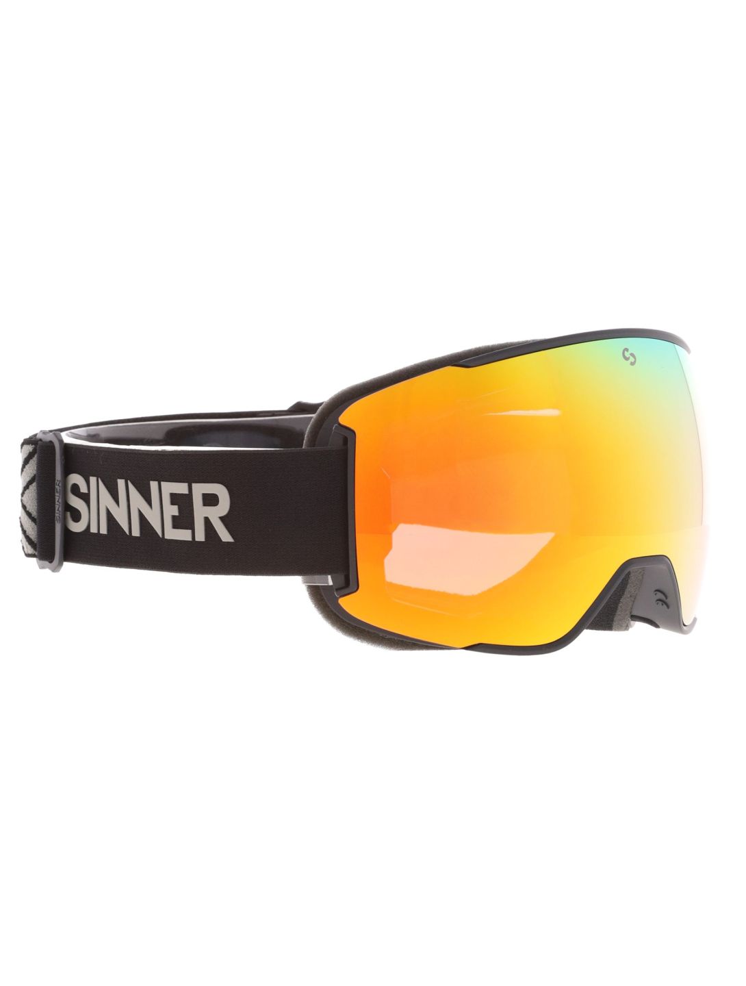 Sinner, Snowflake lunettes de ski objectif supplémentaire unisexe Matt Black noir 