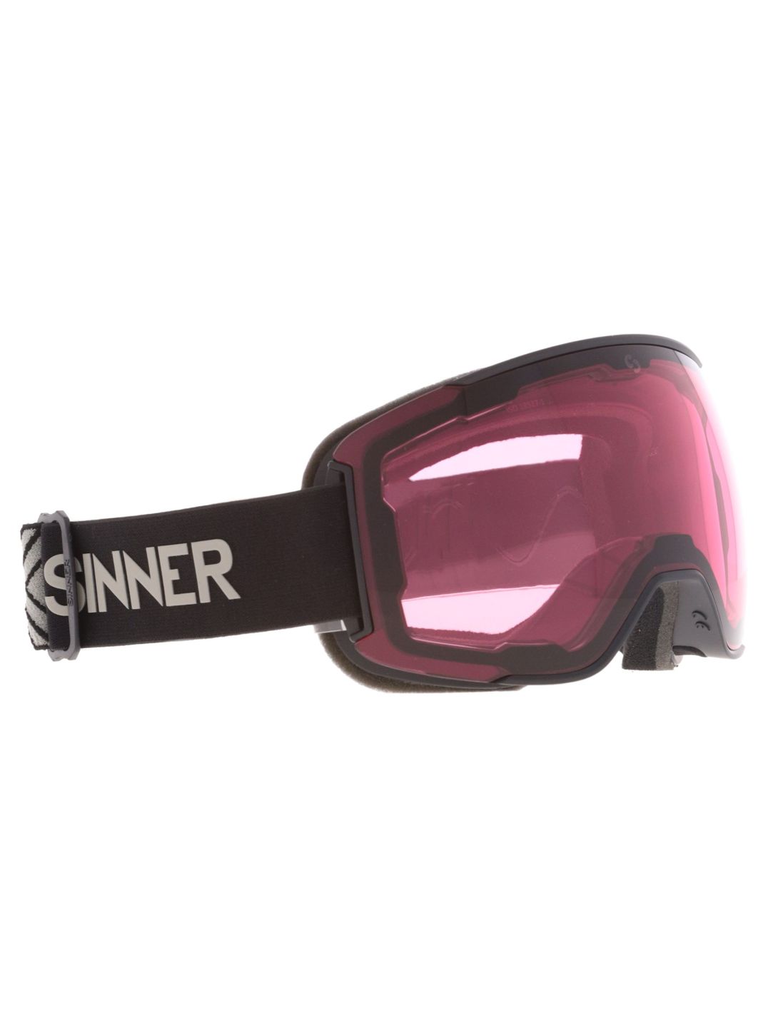 Sinner, Snowflake lunettes de ski objectif supplémentaire unisexe Matt Black noir 