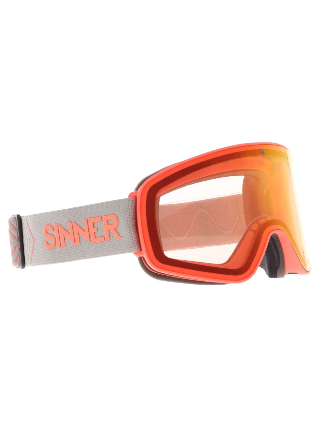 Sinner, Snowghost lunettes de ski unisexe Matt Orange gris, orange 