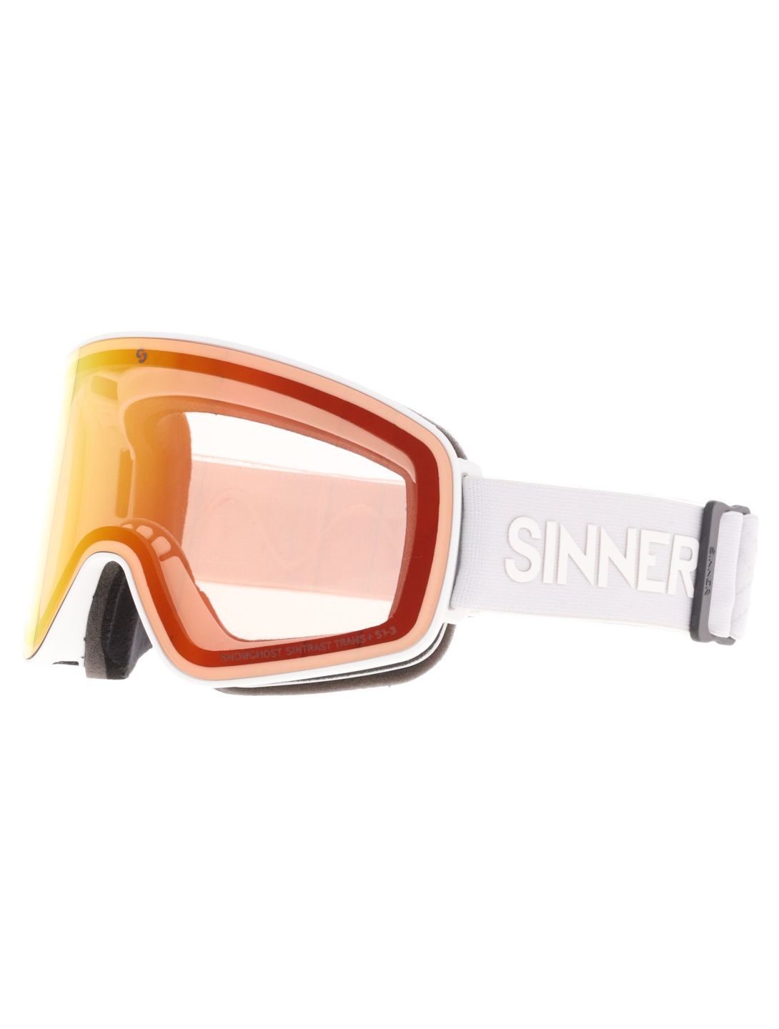 Sinner, Snowghost lunettes de ski unisexe Matt White blanc 