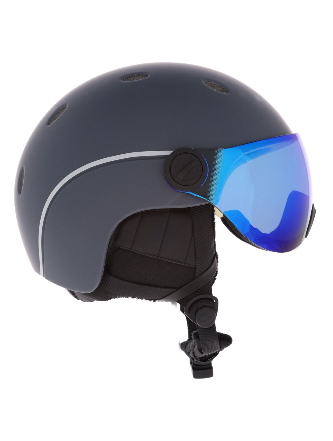 Sinner, Titan Visor casque de ski avec visière unisexe Matt Dark Grey gris 