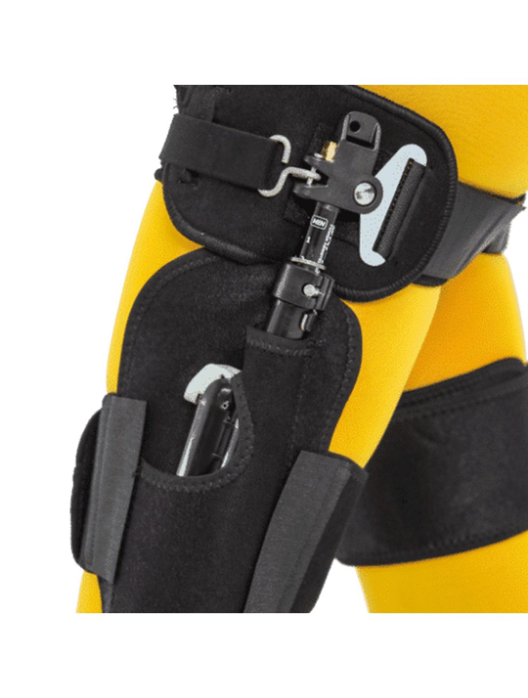 Ski-Mojo, Exoskeleton gold (>75kg) orthèse de ski unisexe noir 