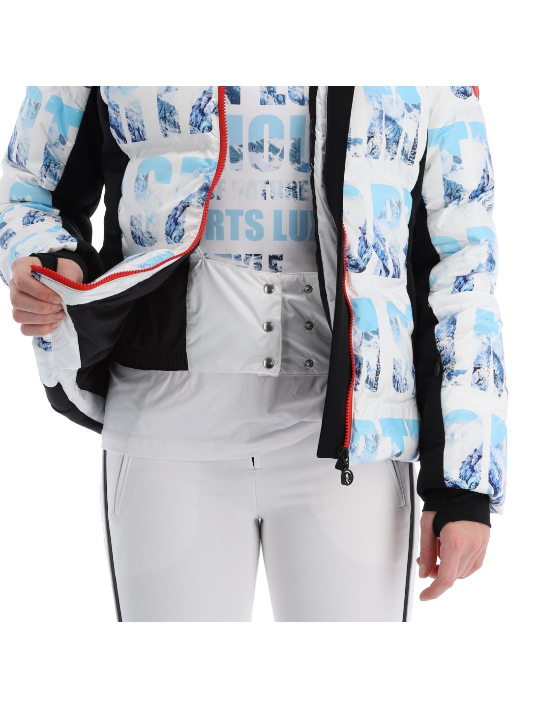 Sportalm Kitzbühel, 9820503185 veste de ski femmes optical blanc 